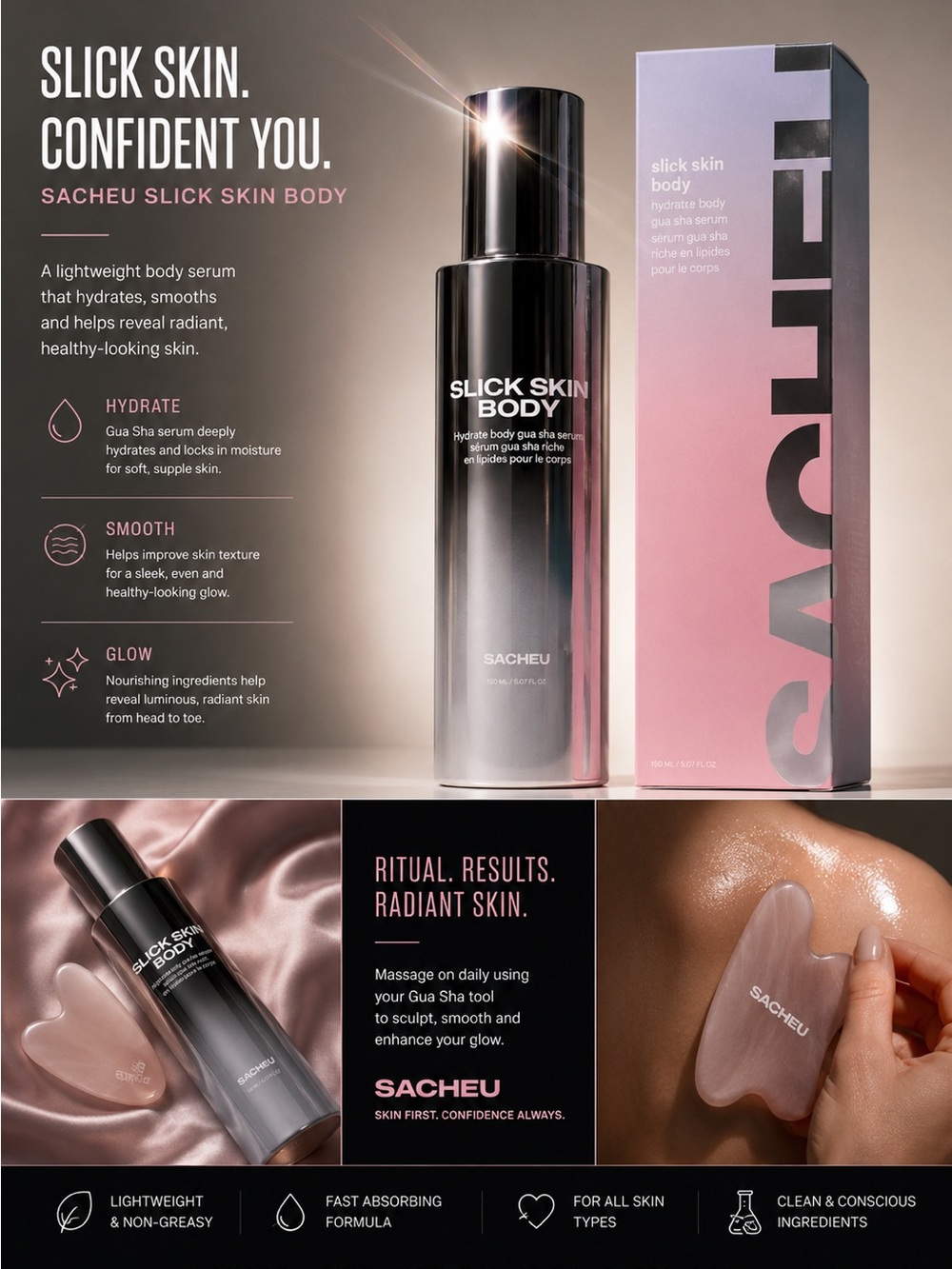Sacheu Slick Skin Body Serum